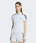 ADIDAS ADIDAS 3-Stripe Polo - Crystal Sky:Maroon (Size S)