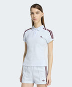 ADIDAS ADIDAS 3-Stripe Polo - Crystal Sky:Maroon (Size S)