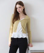 MIXXO MIXXO V-neck summer ribbed cardigan S/M