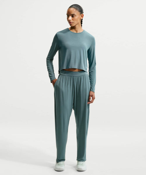 NIKE NIKE Loose Fit Mid-Rise Pants - Mineral Slate