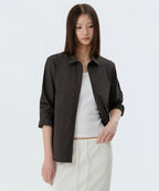 MUSINSA STANDARD WOMAN MUSINSA STANDARD WOMAN Shirt Gunmetal