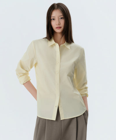MUSINSA STANDARD WOMAN Shirt Regular Washed Poplin