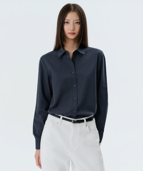 MUSINSA STANDARD WOMAN MUSINSA STANDARD WOMAN Shirt Navy