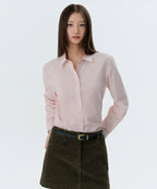 MUSINSA STANDARD WOMAN MUSINSA STANDARD WOMAN Shirt Regular Washed Poplin Pale Pink