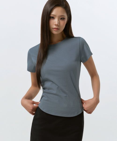 MUSINSA STANDARD WOMAN MUSINSA STANDARD WOMAN T-Shirt Peacock Blue