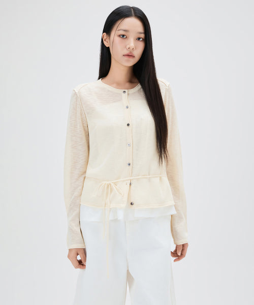 MIXXO MIXXO Cardigan See-through Strap