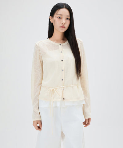 MIXXO Cardigan See-through Strap