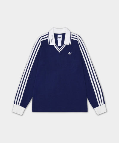 ADIDAS Long sleeve polo shirt - Night Sky