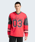 ADIDAS ADIDAS Hockey Long Sleeve Jersey - Ruby