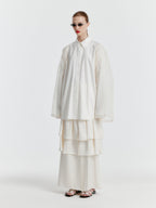 EENK YET Triple Layered Long Skirt - Ivory