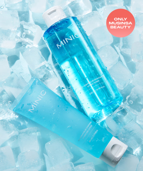 MINIC [Jointly developed by Nakaflo] No Sebum Blue Chamomile Moisture Soothing Toner 200ml + Gel Lotion 80ml Set