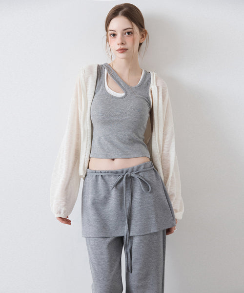 MIXXO MIXXO Hoodie See-through Knit