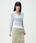MIXXO MIXXO T-Shirt Button-up Layered