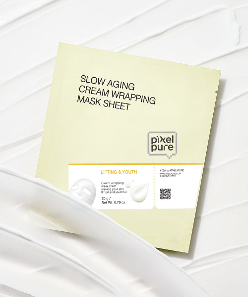 PIXELPURE PIXELPURE Slow Aging Cream Wrapping Mask Sheet (4 Sheets)