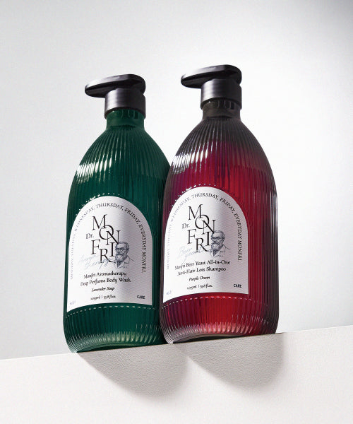 MONFRI [Shampoo + Body Wash Set] Beer Yeast Hair Loss Relief Shampoo 1059ml + Aroma Body Wash 1059ml