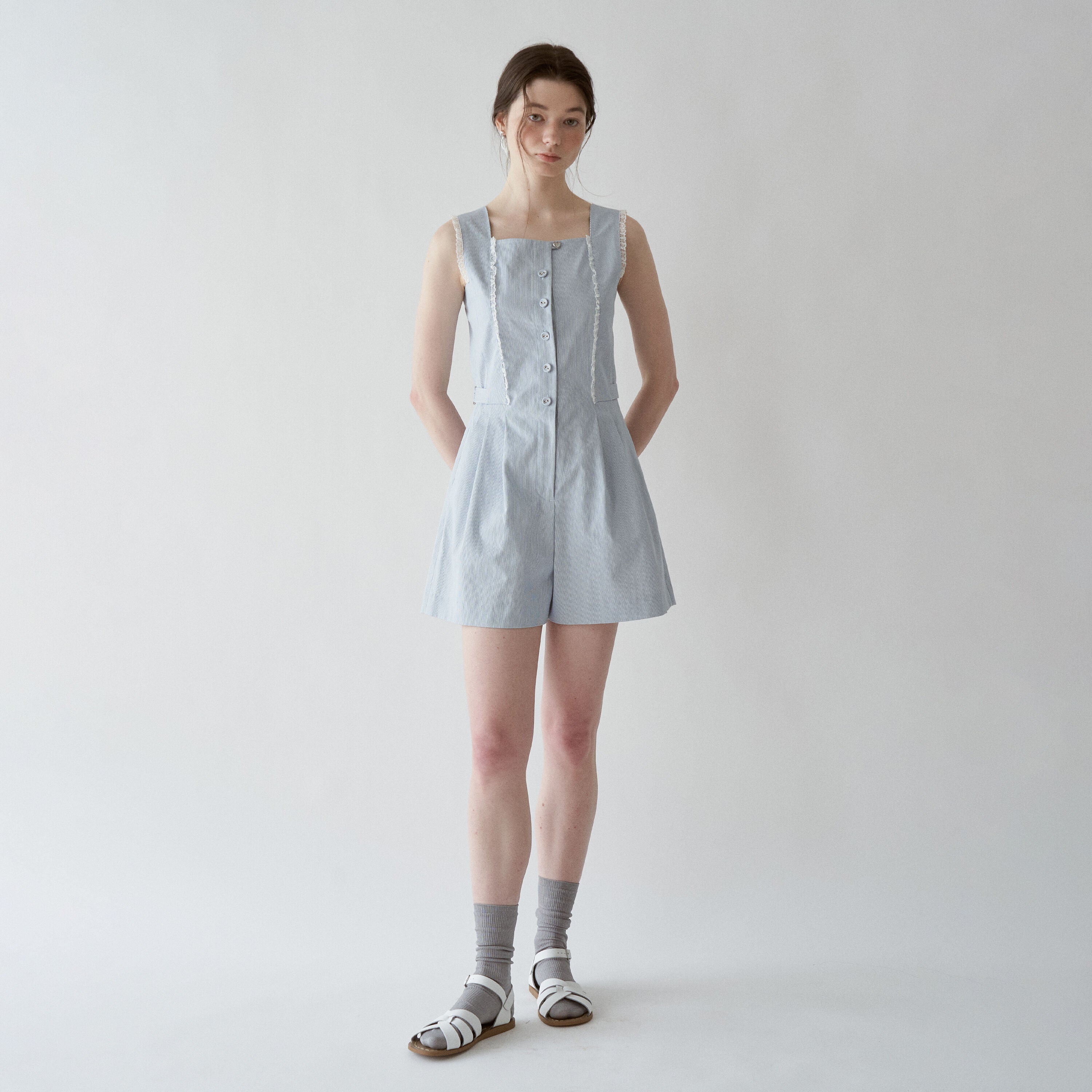 J'ASP J'ASP Jumpsuit Skyblue