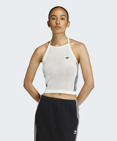 ADIDAS Knit Crochet Top - White