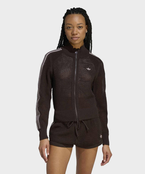 ADIDAS ADIDAS Knitwear Track Top - Aura Coffee
