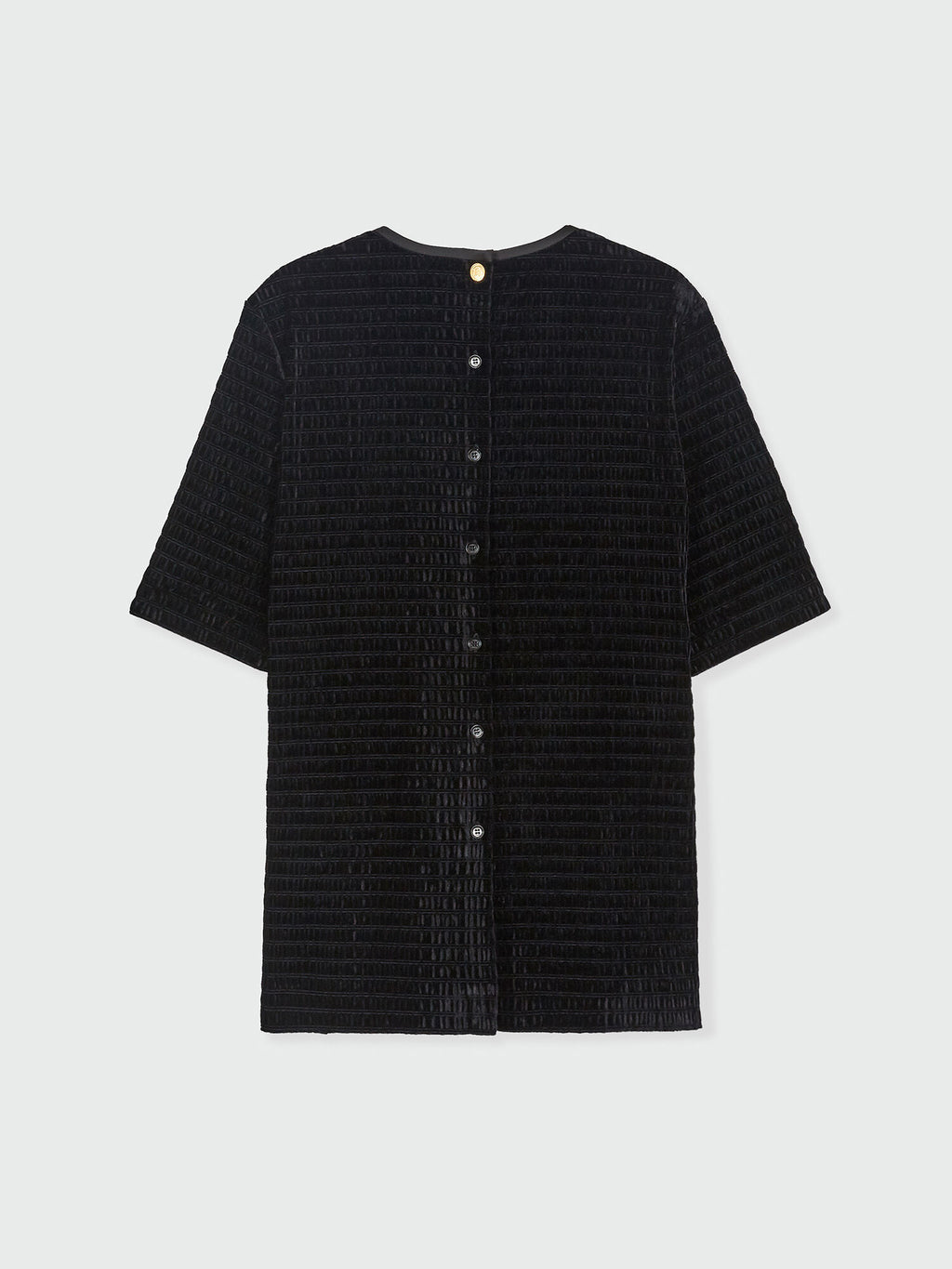 EENK ZANN Back-Button Top - Black