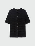 EENK ZANN Back-Button Top - Black