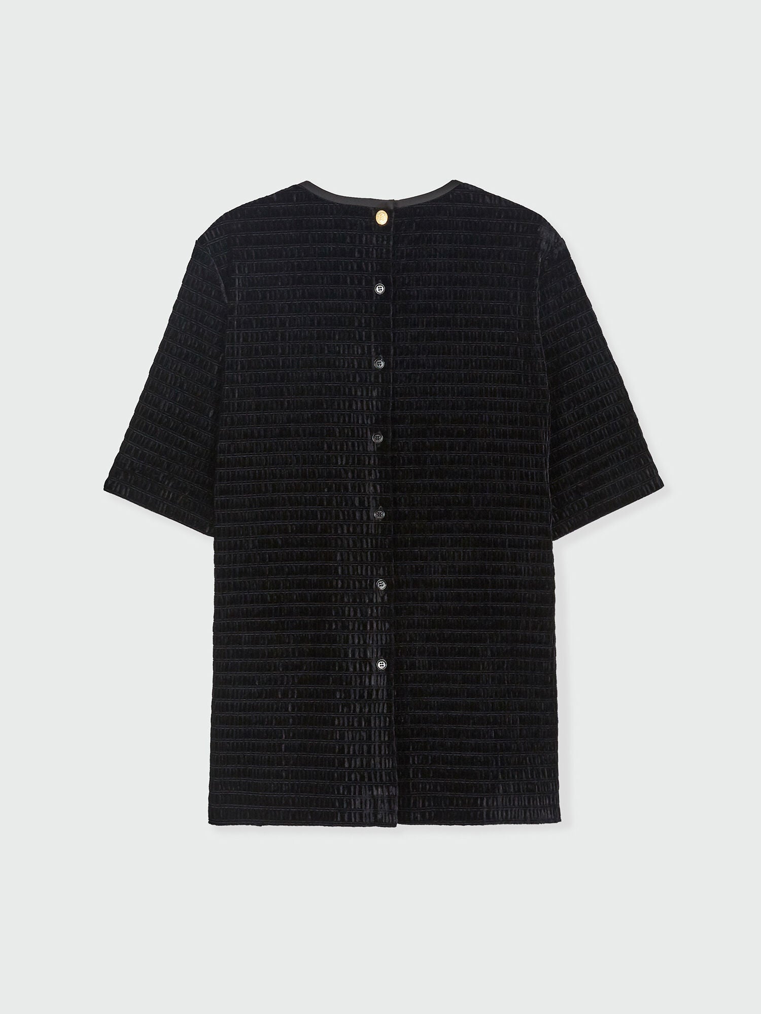 EENK ZANN Back-Button Top - Black