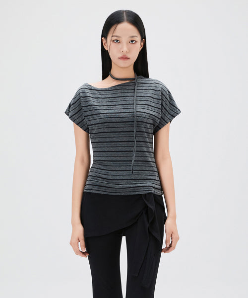 MIXXO MIXXO T-Shirt Striped Tie