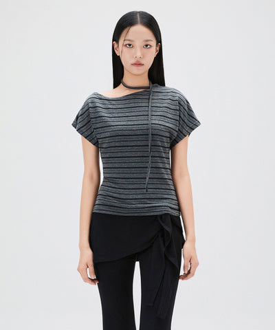 MIXXO T-Shirt Striped Tie