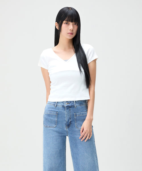 MIXXO MIXXO T-Shirt V-neck Wrap