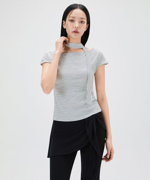 MIXXO MIXXO T-Shirt Striped Tie