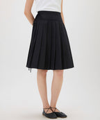 MIXXO MIXXO Cotton Pleated Midi Skirt C/S