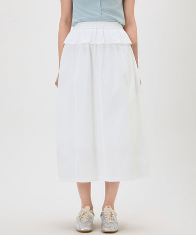 MIXXO Cotton Banding Layered Skirt
