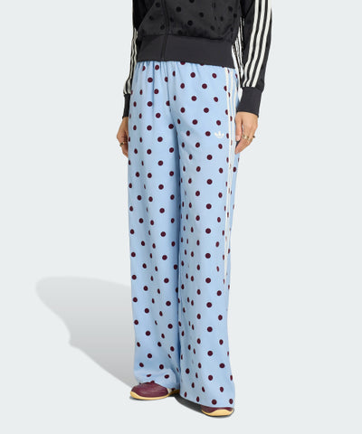 ADIDAS Satin Polka Dot Wide Leg Pants - Size