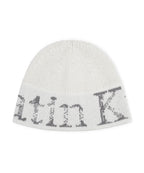 MATIN KIM MATIN KIM Cracked Logo Light Bucket Beanie
