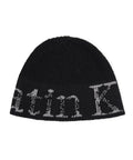 MATIN KIM MATIN KIM Cracked Logo Light Bucket Beanie in Black