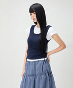 MIXXO MIXXO T-Shirt Shirring Tank Top