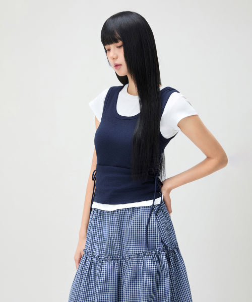MIXXO MIXXO T-Shirt Shirring Tank Top
