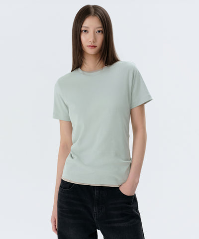 MUSINSA STANDARD WOMAN T-Shirt Pale Mint