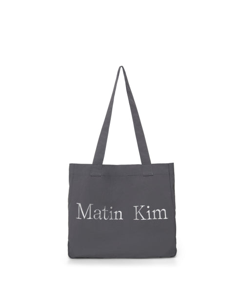 MATIN KIM MATIN KIM Fabric Big Ecobag Charcoal
