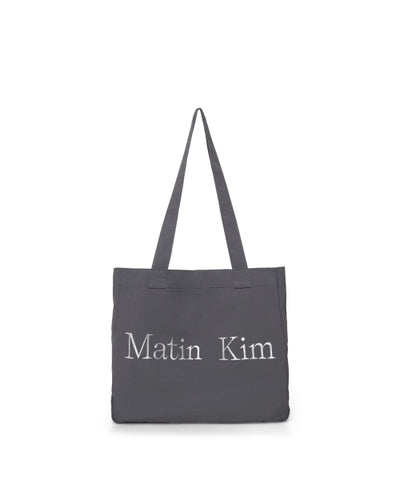 MATIN KIM Fabric Big Ecobag Charcoal