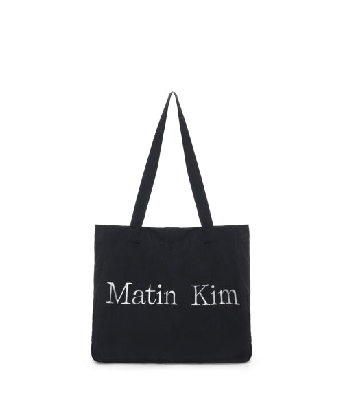 MATIN KIM MATIN KIM Fabric Big Ecobag in Black