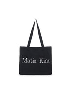 MATIN KIM MATIN KIM Fabric Big Ecobag in Black