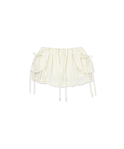 MATIN KIM Strap Detail Balloon Skirt