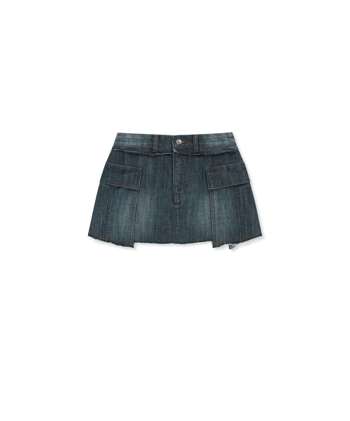 MATIN KIM MATIN KIM CARGO MINI DENIM SKORT