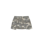 MATIN KIM MATIN KIM Cargo Mini Denim Skort in Beige