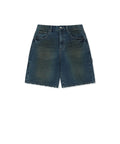 MATIN KIM MATIN KIM Carpenter Bermuda Denim Pants in Blue