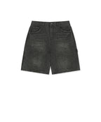MATIN KIM MATIN KIM Carpenter Bermuda Denim Pants in Charcoal