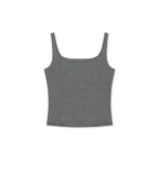 MATIN KIM MATIN KIM SQUARE NECK CROPPED TANK TOP
