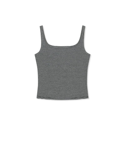 MATIN KIM SQUARE NECK CROPPED TANK TOP