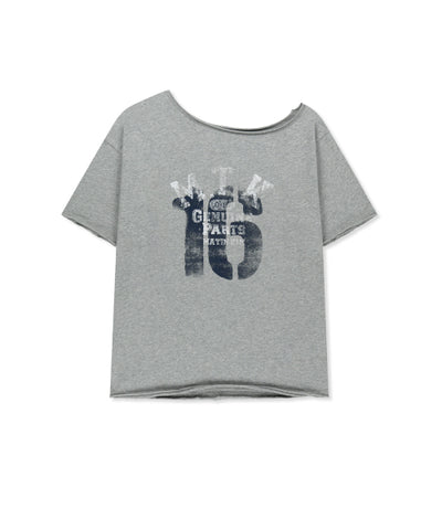 MATIN KIM T-Shirt Asymmetric Top
