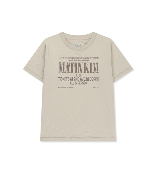 MATIN KIM MATIN KIM T-Shirt Crease Top